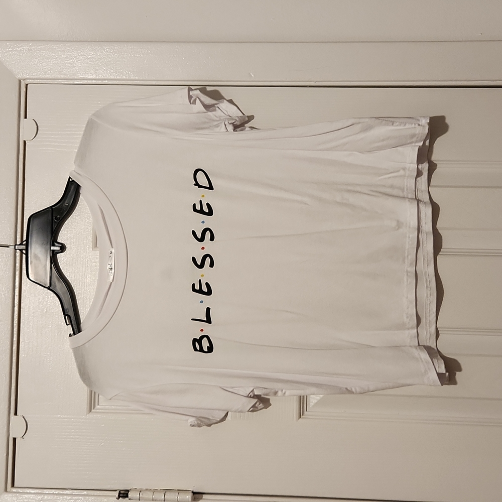 Blessed - Crop T Shirts - F.R.I.E.N.D.S. Font Style